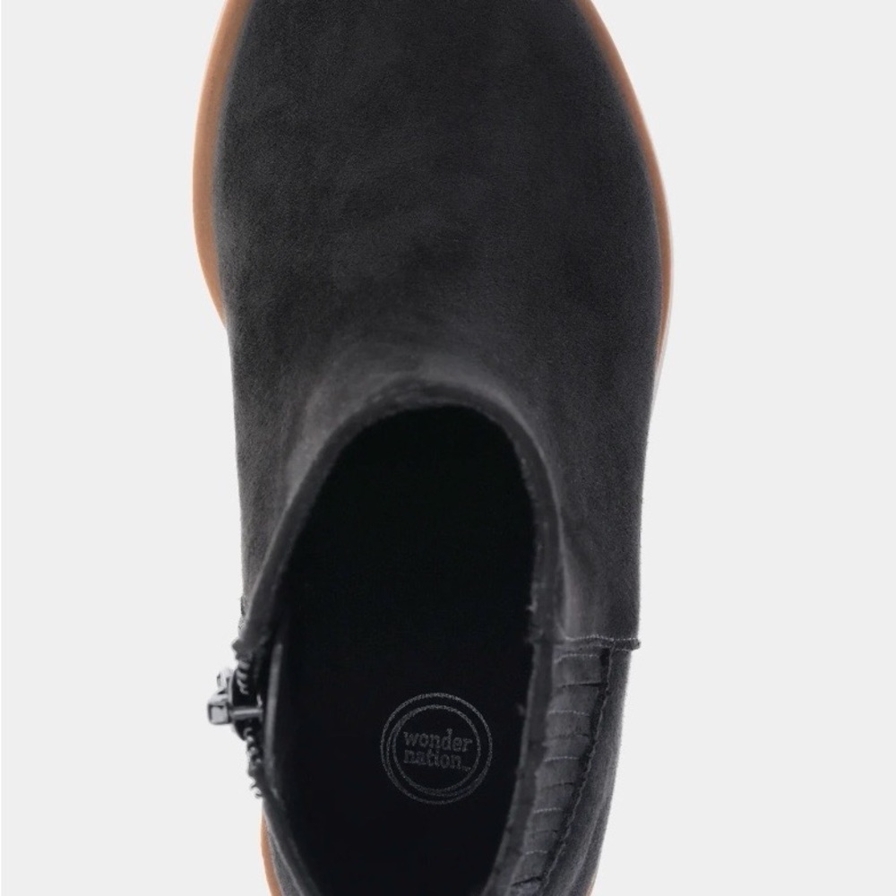 Wonder Nation Black Ankle Boots - Picture 4 of 6